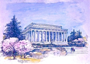 Carol Stuart Watson Lincoln Memorial 1972